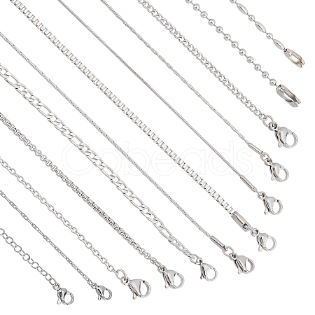 304 Stainless Steel Chain Necklaces STAS-PH0018-41P-1