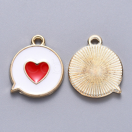 Alloy Enamel Pendants X-ENAM-S121-120A-1