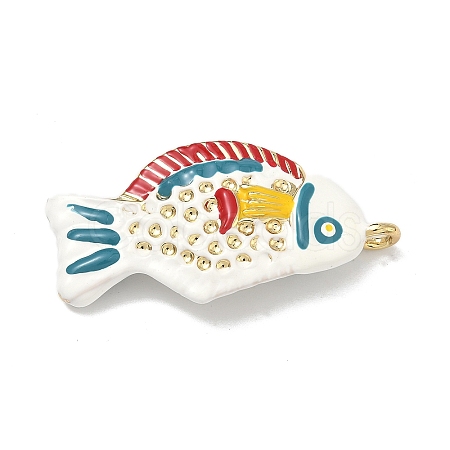Brass Enamel Pendants X-KK-Z153-06G-02-1