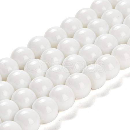 Painted Glass Bead Strands DGLA-S071-12mm-01-1