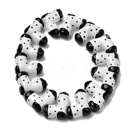 Handmade Glass Enamel Beads GLAA-K070-04H-1