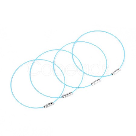 Steel Wire Bracelet Cord DIY Jewelry Making TWIR-R004-14-1