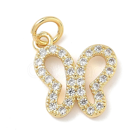 Brass Micro Pave Cubic Zirconia Pendants LS-KK-H528-03G-1