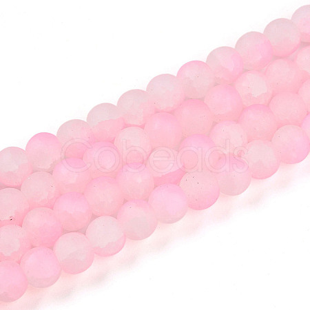 Crackle Glass Beads Strands GLAA-N009-8mm-02-1