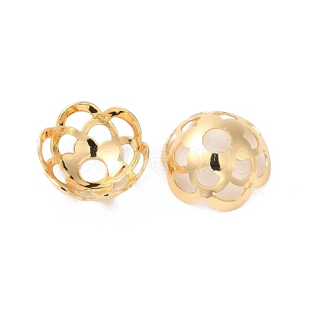 Brass Bead Caps KK-G465-23G-1