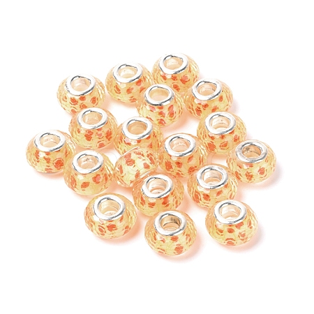 Resin European Beads RESI-WH0014-35-1