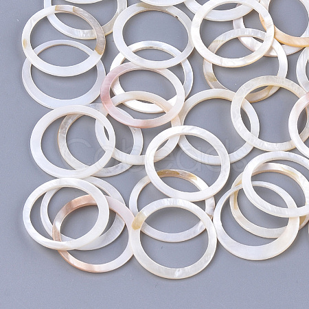 Freshwater Shell Linking Ring X-SHEL-S274-59-1
