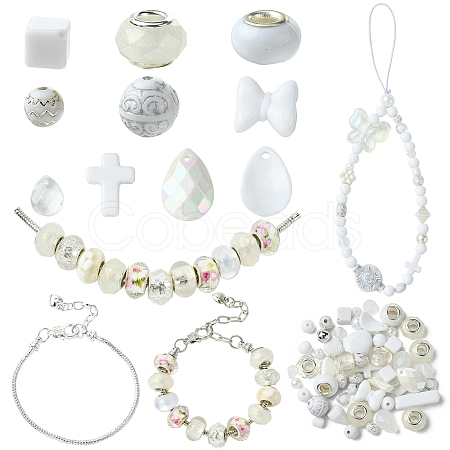 DIY Brass European Style Bracelets Making Kits DIY-YW0012-54-1
