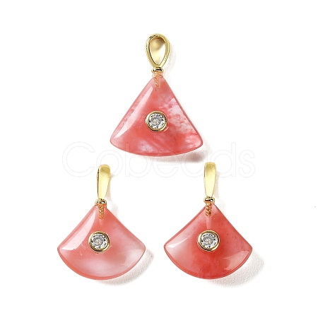 Cherry Quartz Glass Pendants GG-CBA1AE1-01G-02-1