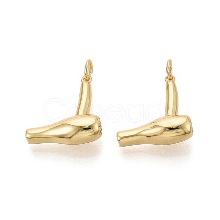 Brass Pendants KK-T080-60G-1