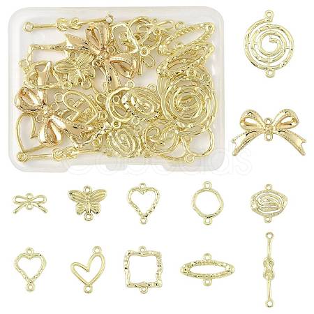 24Pcs 12 Styles Alloy Links/Connectors FIND-FS0004-65-1