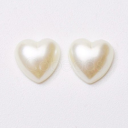 Acrylic Pearl Cabochons MACR-E009-8mm-J02-1