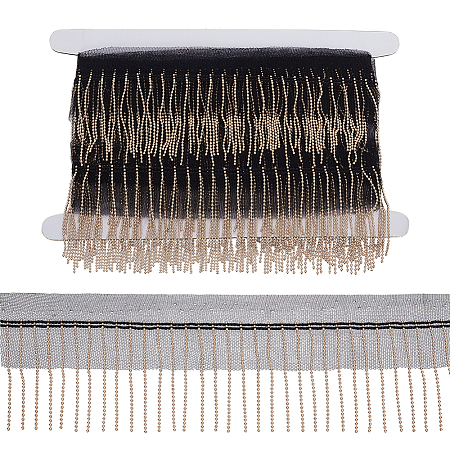 5 Yards Polyester Fringe Lace Trim DIY-FG0006-98A-1