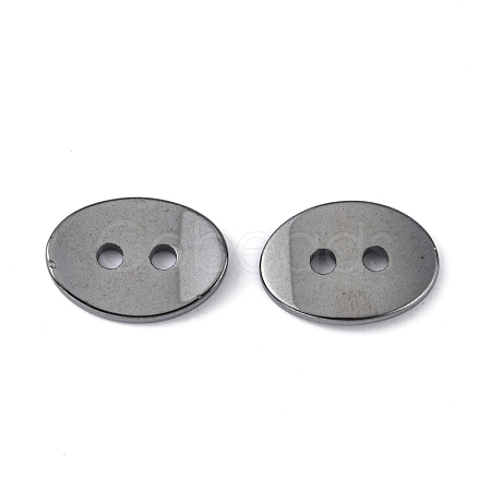 Non-Magnetic Hematite Buttons G-S075-2-1