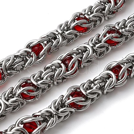 304 Stainless Steel Byzantine Chains CHS-K024-06P-02-1