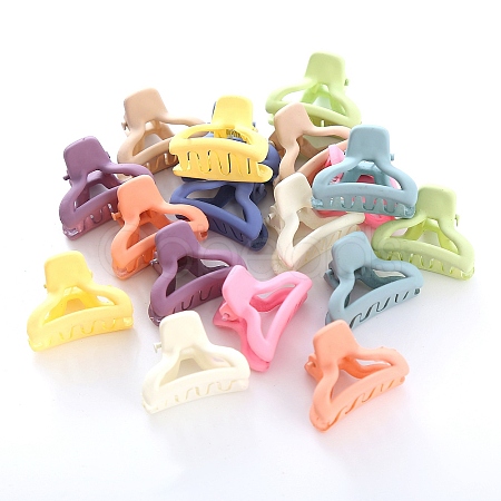 Plastic Claw Hair Clips OHAR-P021-09A-07-1