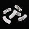 Acrylic Beads, Imitation Gemstone, Curved Tube, White, 34.5x13x11mm, Hole: 3.5mm