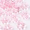 Transparent Acrylic Bead Frames, Flower, Pink, 16.5x15.5x6mm, Hole: 2mm, about 674pcs/500g