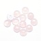 Natural Rose Quartz Cabochons, Half Round, 6x3~3.5mm