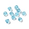 Glass K9 Glass, Imitation Austrian Crystal Beads, Faceted, Diamond, Deep Sky Blue, 4x4mm, Hole: 0.7mm