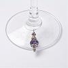 Wine Glass Charms AJEW-JO00153-01-2