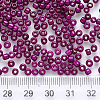 6/0 Baking Paint Glass Round Seed Beads SEED-S036-01C-10-3