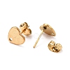 Ion Plating(IP) 304 Stainless Steel Stud Earring Findings STAS-I183-07A-07G-3