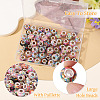 66Pcs 11 Colors Transparent Resin Rondelle European Beads RESI-TA0004-86-5