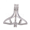 Brass Locket Pendants KK-T024-83P-1