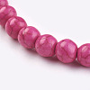 Synthetic Turquoise Beads Strands TURQ-G106-8mm-02K-3