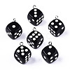 Opaque Epoxy Resin Pendants CRES-N025-12A-B01-2