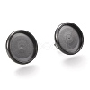 304 Stainless Steel Stud Earring Settings STAS-I162-02E-B-1