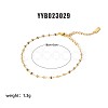 Simple 304 Stainless Steel Dapped Chain Bracelets PM6439-4-1
