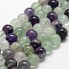 Natural Fluorite Bead Strands G-D840-56-6mm-AB-1