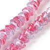Transparent Glass Beads Strands LAMP-H061-01B-03-1