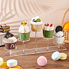 5-Tier Acrylic Action Figures Organizer Display Risers ODIS-WH0002-65-4