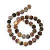 Natural Map Stone/Picasso Stone/Picasso Jasper Beads Strands G-I376-A58-01-2