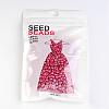 6/0 Opaque Colors Lustered Round Glass Seed Beads X-SEED-A012-4mm-125B-3