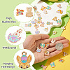36Pcs 9 Styles Easter Alloy Enamel Pendants ENAM-TA0003-91-5