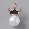 Resin Imitation Pearl Pendants FIND-TAC0002-041E-1