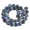Handmade Millefiori Lampwork Beads Strands LAMP-N023-001G-2