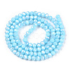Electroplate Glass Beads Strands EGLA-A034-P3mm-B14-2
