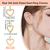10Pcs Brass Cubic Zirconia Pendants KK-BBC0015-94-2