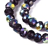AB Color Plated Transparent Glass Rondelle Beads Strands EGLA-T029-2mm-10U-3