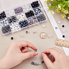 375Pcs 15 Styles DIY Jewerly Round Bead Kits DIY-AR0004-63-3