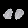 Frosted Transparent Acrylic Beads OACR-P029-04B-01-3