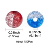 Transparent Crackle Acrylic Beads CACR-YW0001-09A-3