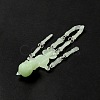 Halloween Luminous PVC Skeleton Pendants HJEW-B007-01-4