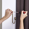 Zinc Alloy U Shape Hook Hangers Curtain SW-TAC0002-08B-12