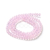 Baking Paint Transparent Glass Beads Strands DGLA-A034-J4MM-D09-2